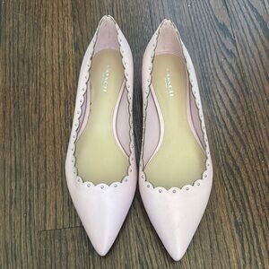 Coach Pink Scalloped Women's Flats
